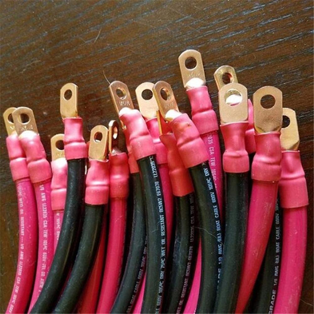 Born Pretty 60/100/240pcs Copper Lug Ring Wire Connector Bare Cable Electric Crimp Terminal Sc6-6 Sc6-8 Sc10-6 Sc10-8 Sc16-6 Sc16-8 Sc25-6