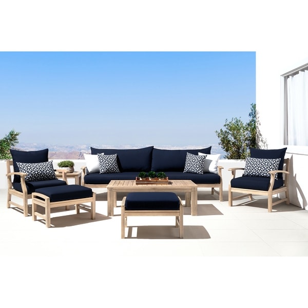 Kooper 8 Piece Sunbrella Outdoor Patio Sofa and Club Chair Set