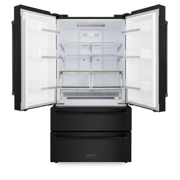 ZLINE 36 in. 22.5 cu. ft Freestanding French Door Refrigerator with Ice Maker (RFM-36)