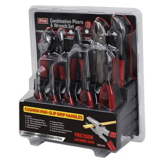 KING Combination Pliers and Wrench Set (10-Piece Set) 0058-0