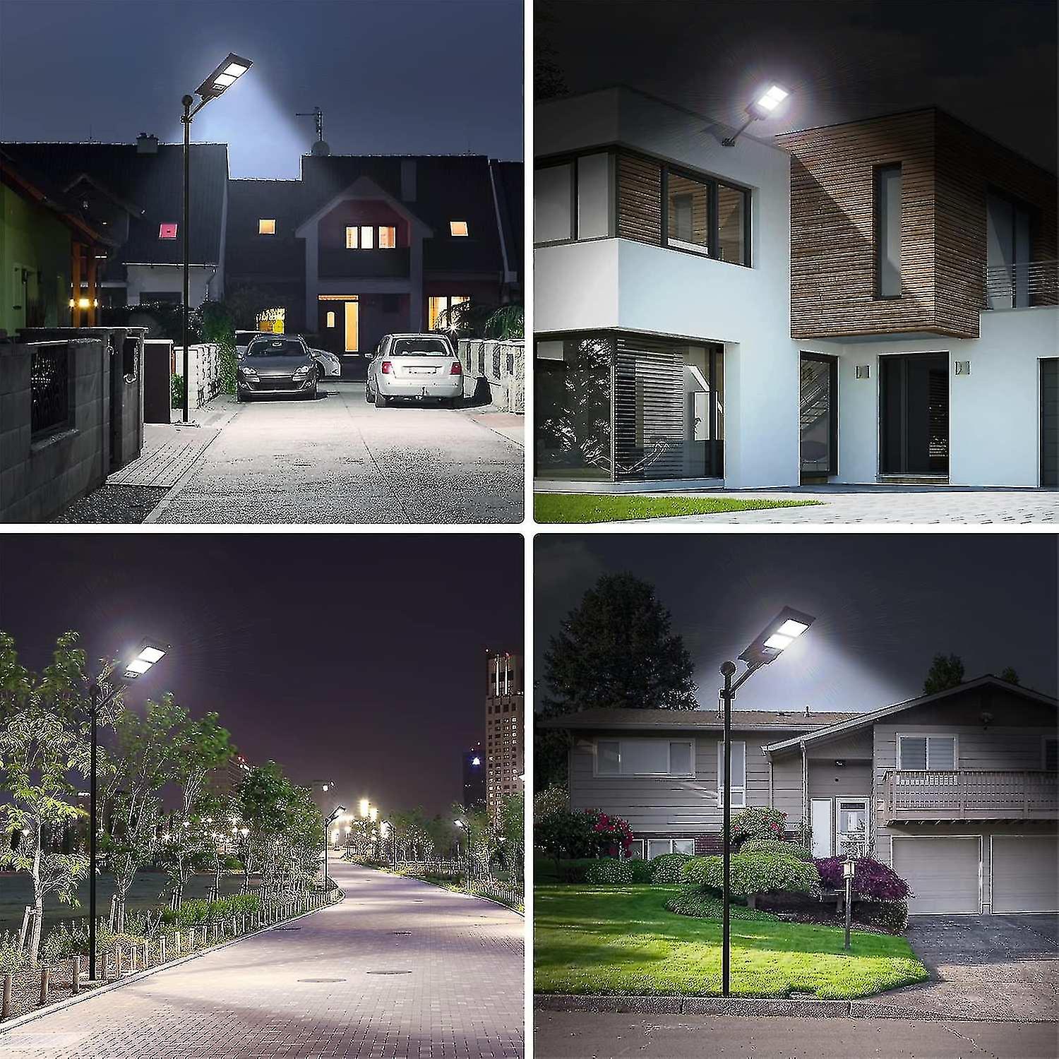 Solar Light Outdoor， Waterproof ， With Remote Control For Basketball Court， Parking Lot， Garden， Str