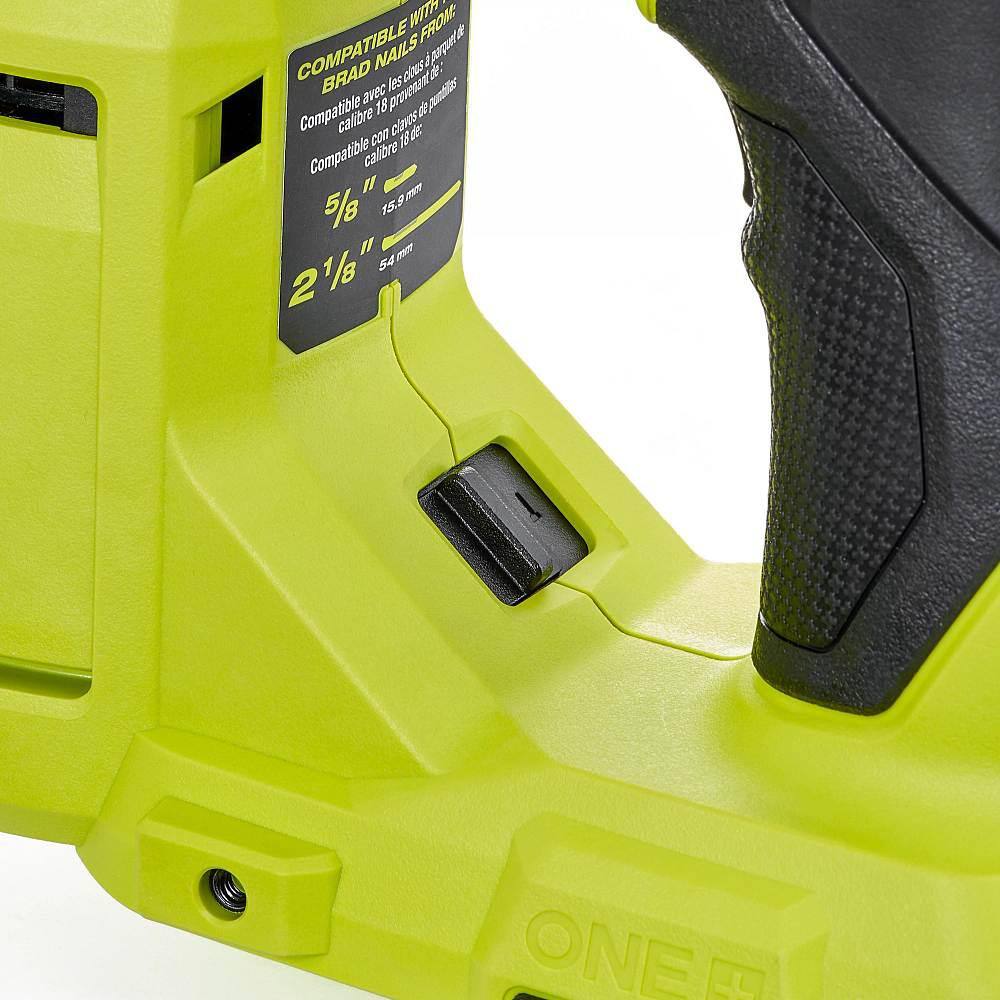 Ryobi ONE+ HP 18V 18-Gauge Brushless Cordless AirStrike Brad Nailer Kit with 4.0 Ah Battery and Charger P322K