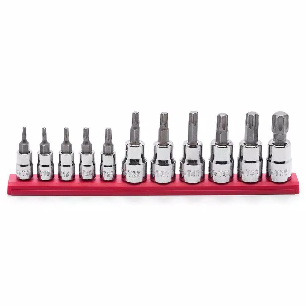 Husky 1/4 and 3/8 in. Drive Torx Bit Socket Set (11-Piece) and#8211; XDC Depot