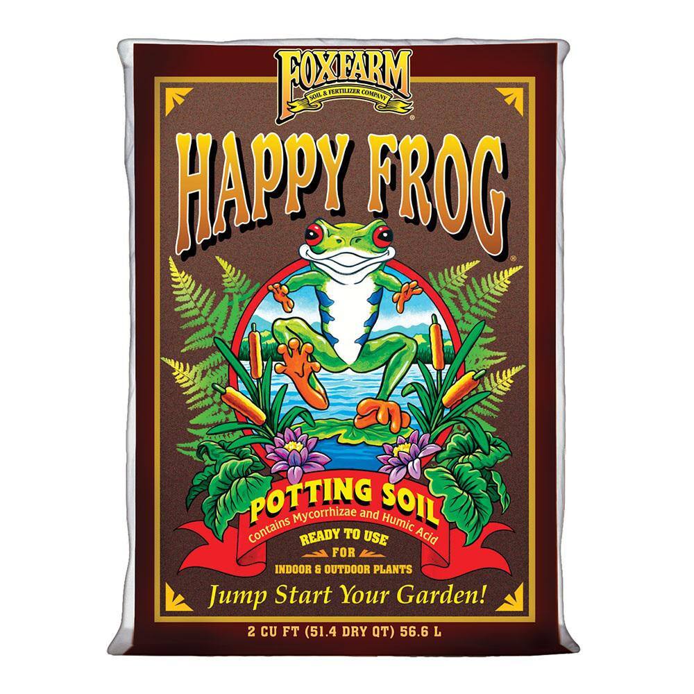 FOXFARM 2 cu. ft. pH Adjusted Happy Frog Potting Soil Mix Bag (10-Pack) 10 x FX14047