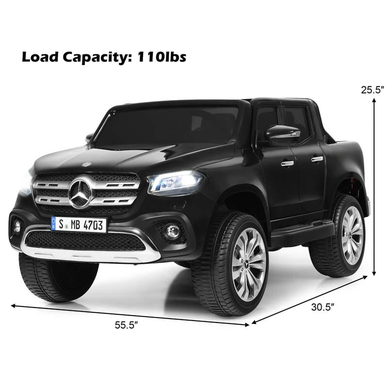 Licensed Mercedes Benz X Class Kids Ride-on Car 12V Battery Powered Vehicle Riding Toy Car with Trunk