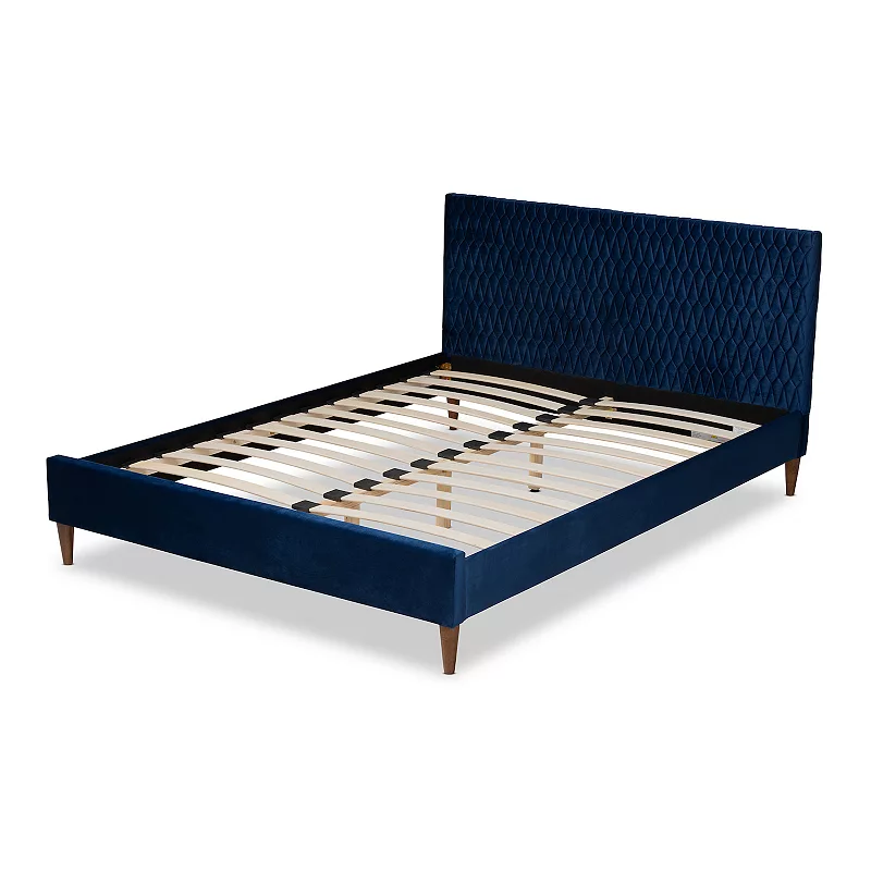 Baxton Studio Frida Navy Full Bed