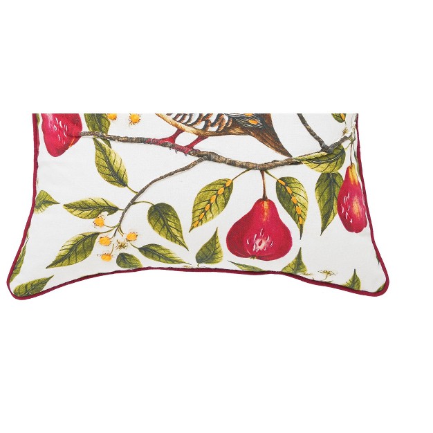 C amp f Home Partridge In A Pear Tree Printed amp Embellished Throw Pillow