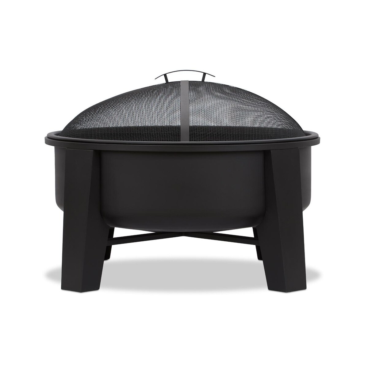 Ultimate Patio Logtown 35-Inch Round Wood Burning Fire Pit