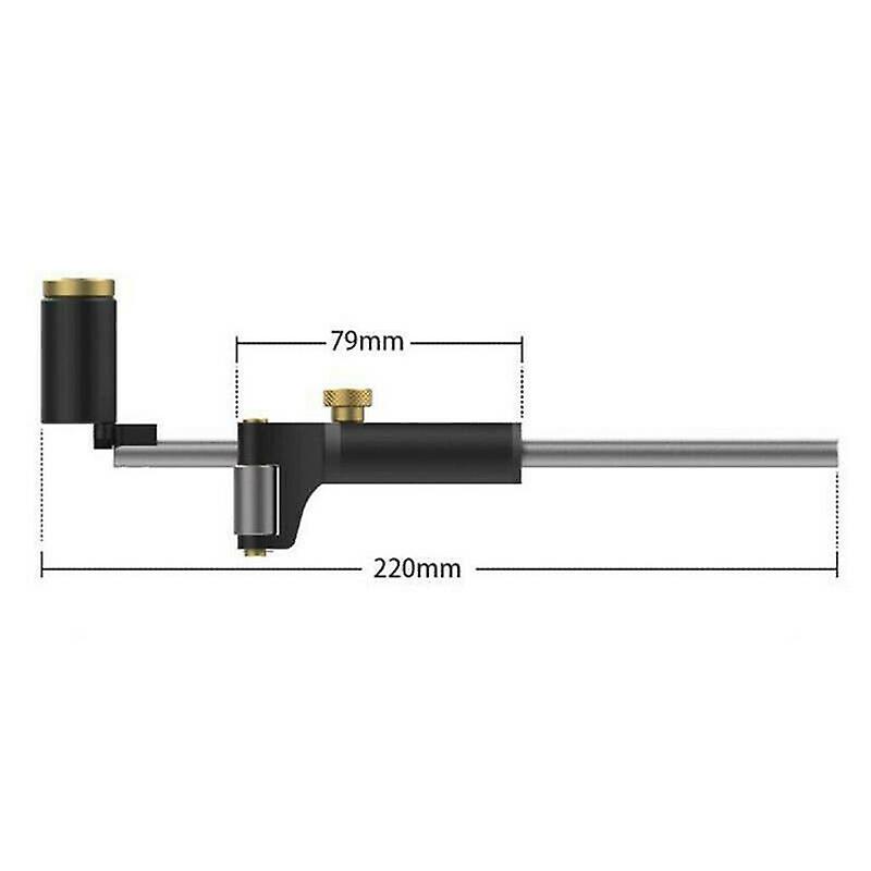 Woodworking Linear Arc Scriber Ruler Parallel Line Drawing Scribe Tool With Pen