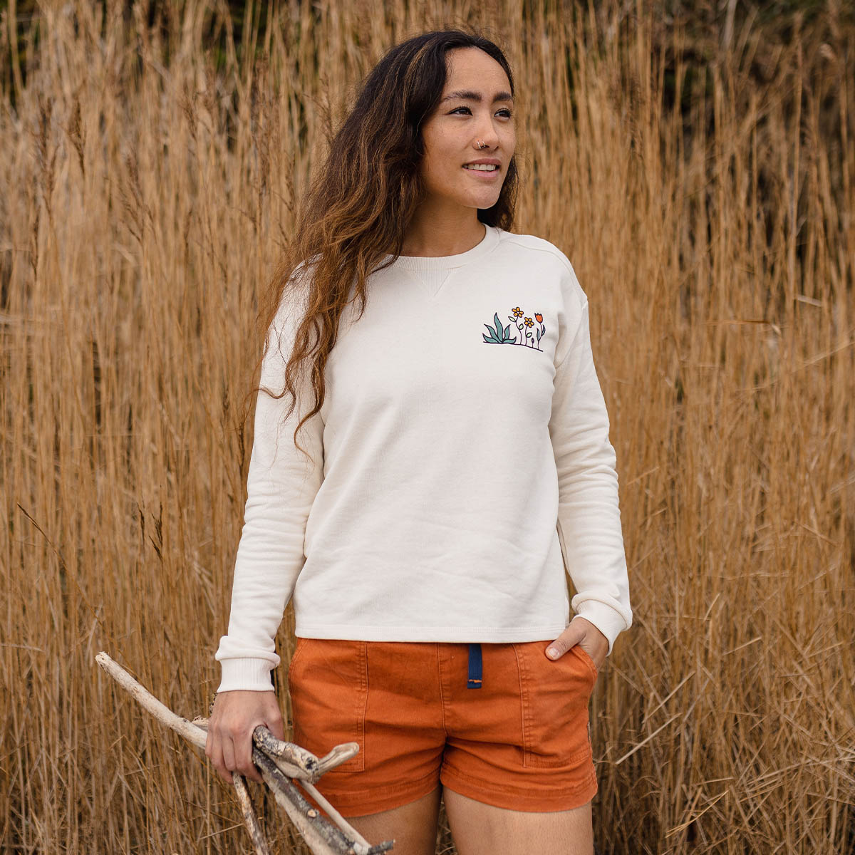 Bloom Hemp Sweatshirt - Birch