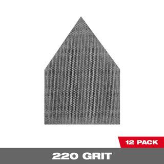 MW 3-34 in. 220-Grit Mesh Sanding Sheets (12-Pack) for M12 FUEL Orbital Detail Sander 48-80-5220