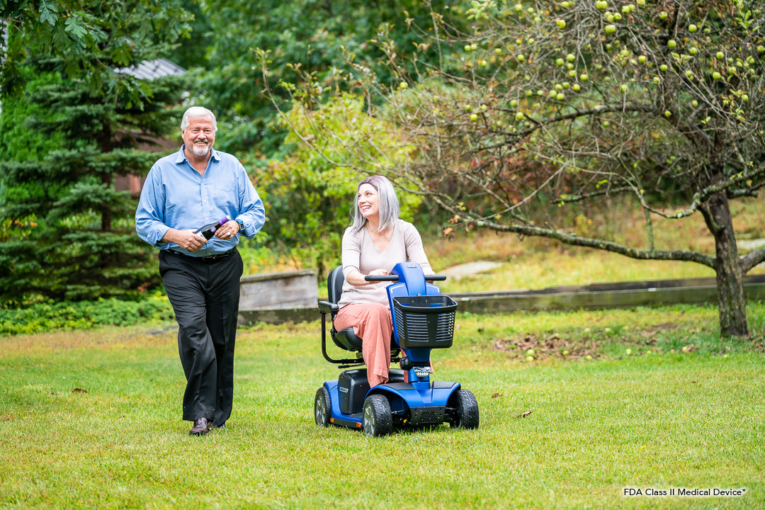 Pride Mobility Victory 10.2 4-Wheel Scooter Red 400 lbs. Weight Capacity with Available Extended Warranty