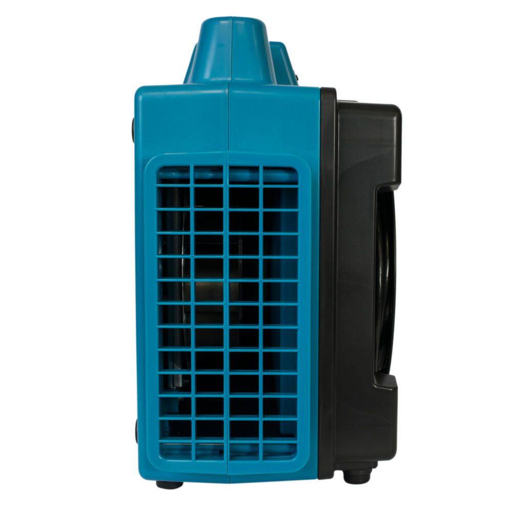 XPOWER 500 CFM Professional 3-Stage HEPA Mini Air Scrubber Purifier X-2480A-Blue