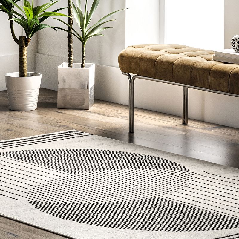 nuLoom Blaire Contemporary Solar Eclipse Area Rug