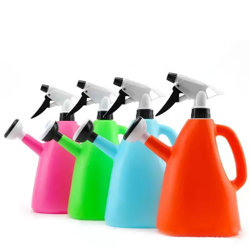 household Adjustable mini color plastic Multifunctional flower  watering can for plants