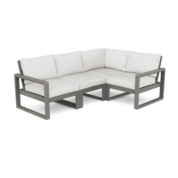 POLYWOOD EDGE 4Piece Modular Deep Seating Set