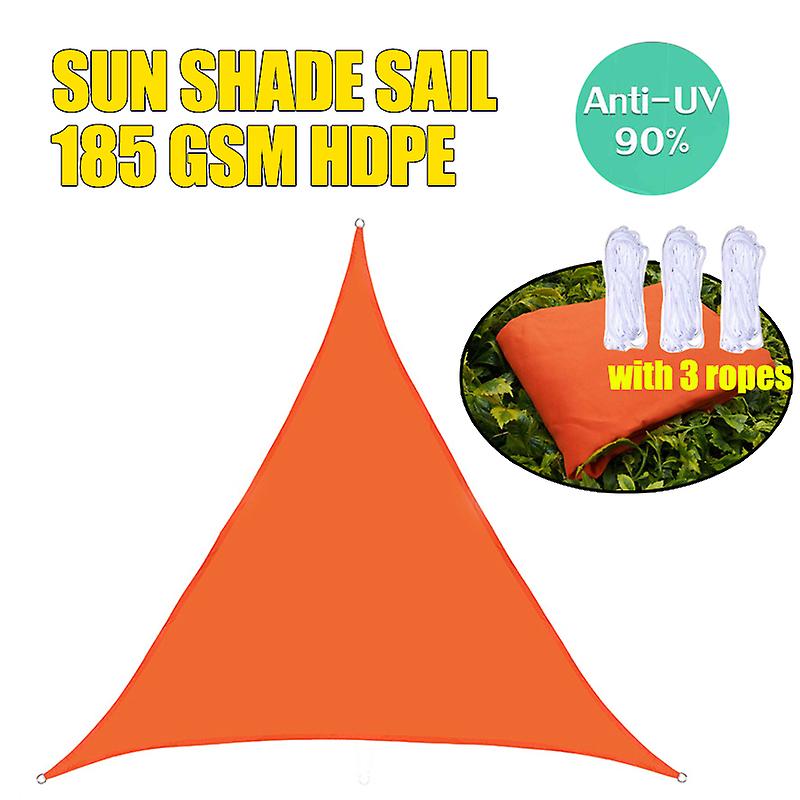 Born Pretty Orange Regular Triangle Sunshade Outdoor Sun Shelter Waterproof Awnings Protection Outdoor Canopy Garden Patio Pool Shade Sail