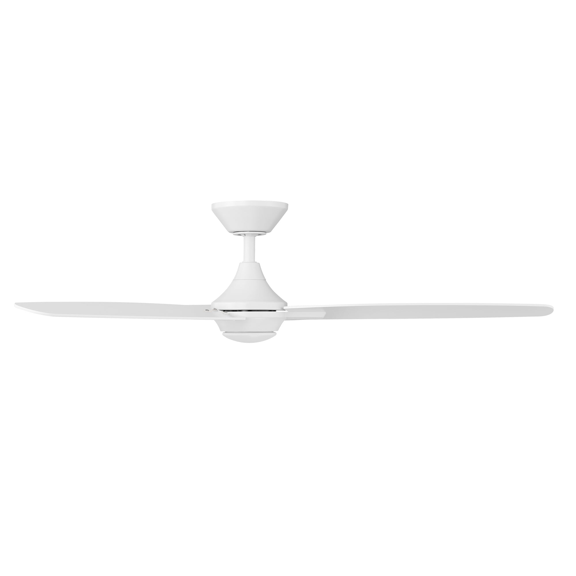 Blitzen Indoor and Outdoor 3-Blade Smart Ceiling Fan 54in Matte White with Remote Control