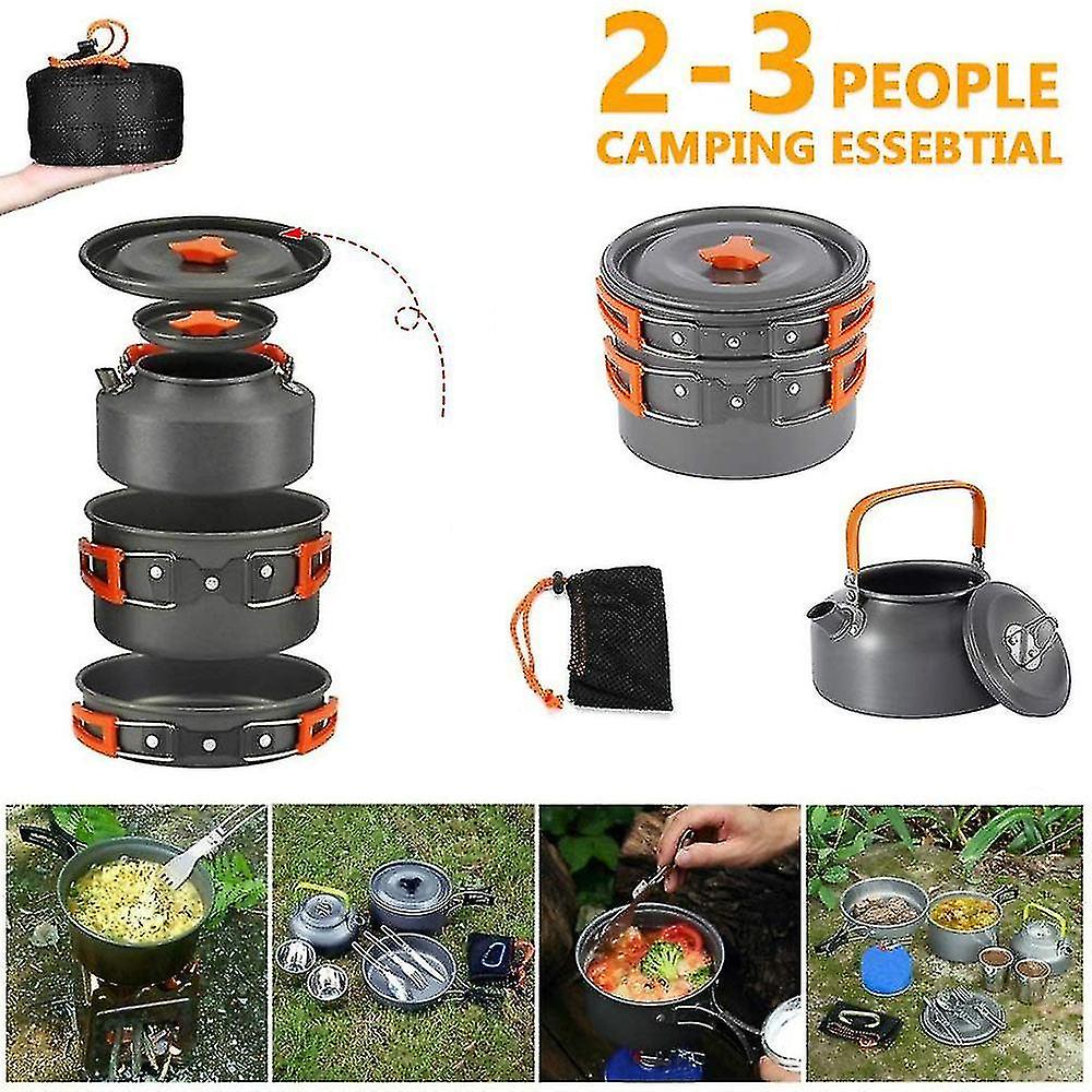 Naiwang Cam Ware Kit Outdoor Ing Set - Pan Pot Travelling Hi Picnic Bbq Tableware Equipment