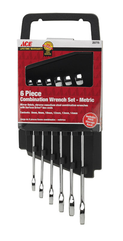 WRENCH COMB 6PC MET ACE