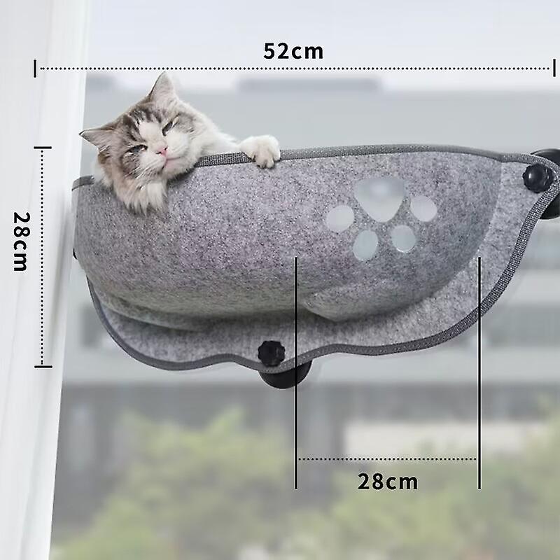 Cat Window Hammock With Cushion Pet Cats Hanging Bed Sleeping With Strong Suction Cups Pet Kitty Sunny Window Seat Nest