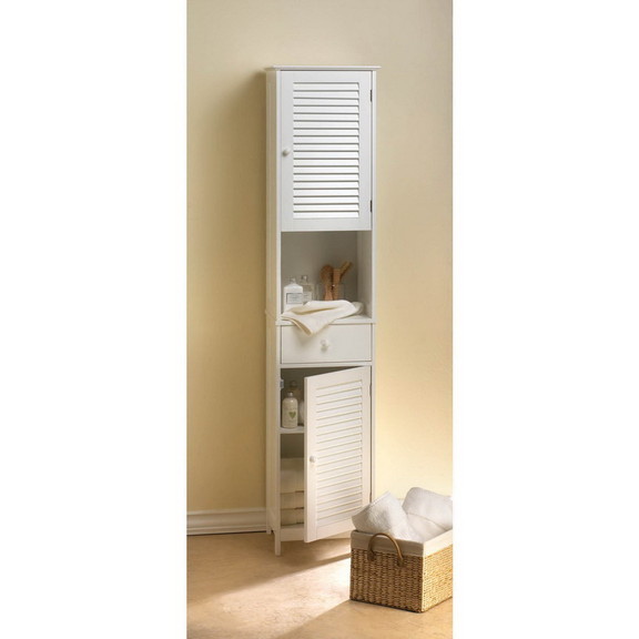 Accent Plus 10018188 Nantucket Bath Tall Cabinet