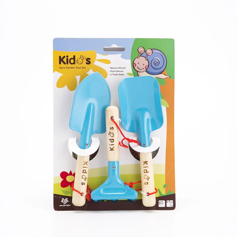 Garden Trowel Tools With Wooden Handle Small Kids Tool Children Garden Hand Tools Set