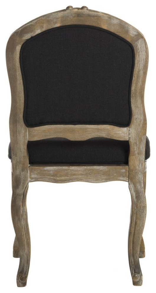 Margaret 20  x27 x27French Leg Dining Chair set of 2 Black   French Country   Dining Chairs   by Peachtree Fine Furniture  Houzz