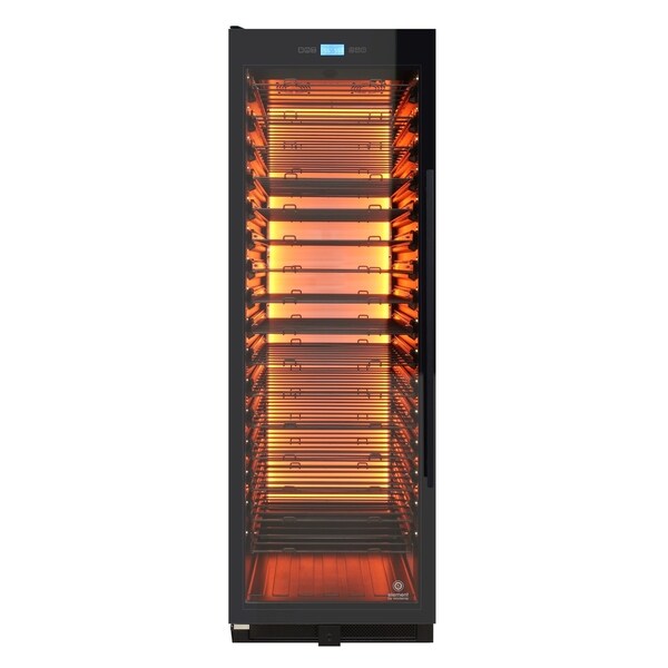 141-Bottle Single-Zone Backlit Panel Wine Cooler