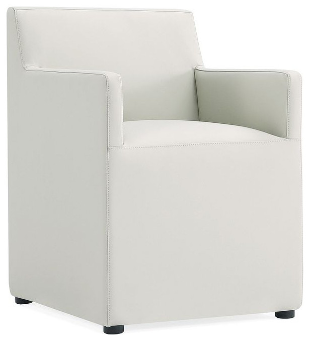 Anna Faux Leather Dining Armchair   Contemporary   Dining Chairs   by Manhattan Comfort  Houzz