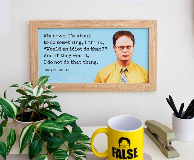 Silver Buffalo The Office Dwight Schrute Quote Wood Sign Wall Art 10 X 18 Inches