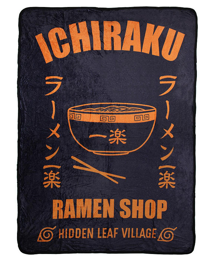 Naruto Shippuden Kakashi Ichiraku Ramen Shop Super Plush Fleece Throw Blanket 45