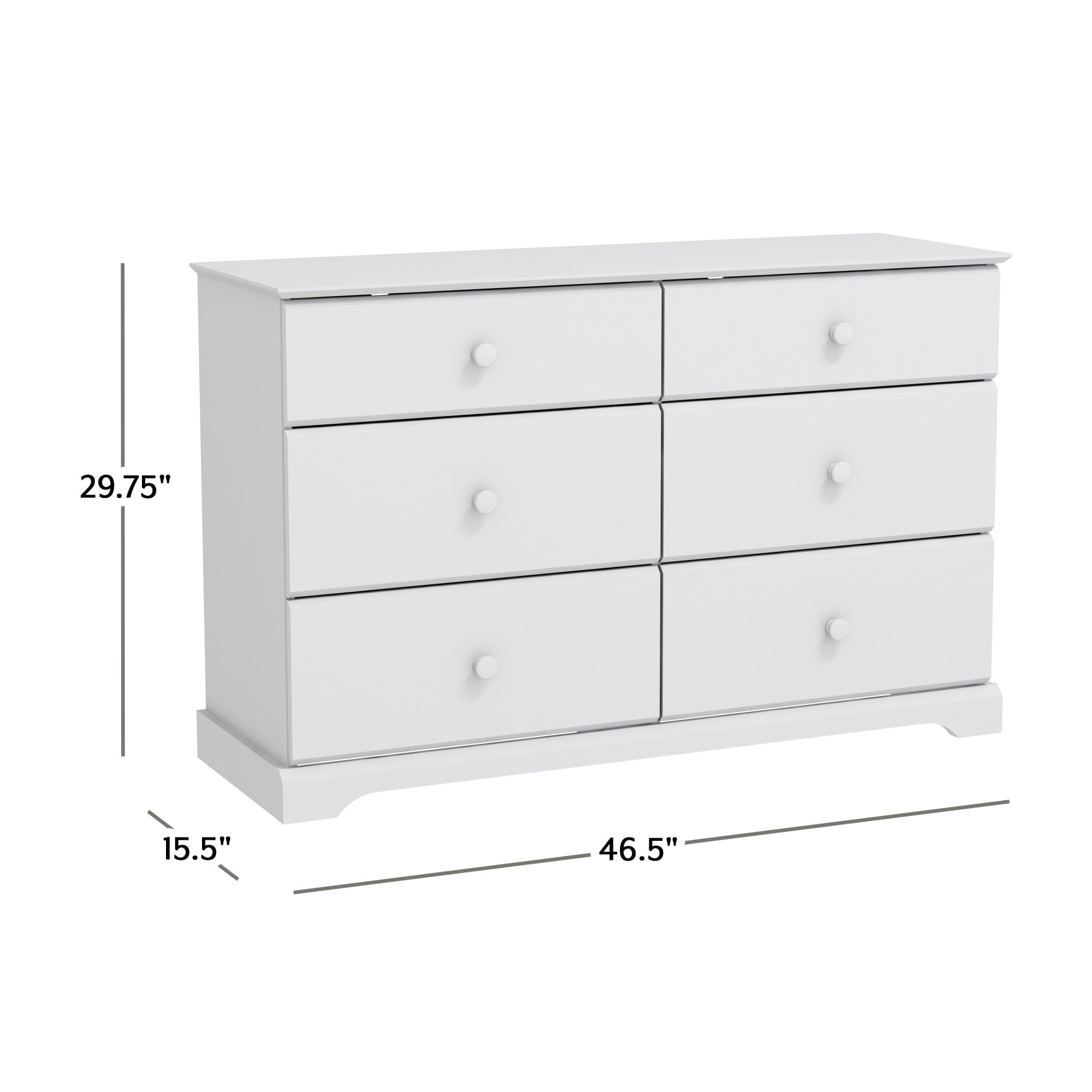 Campbell 6-Drawer Kids Dresser, Multiple Colors