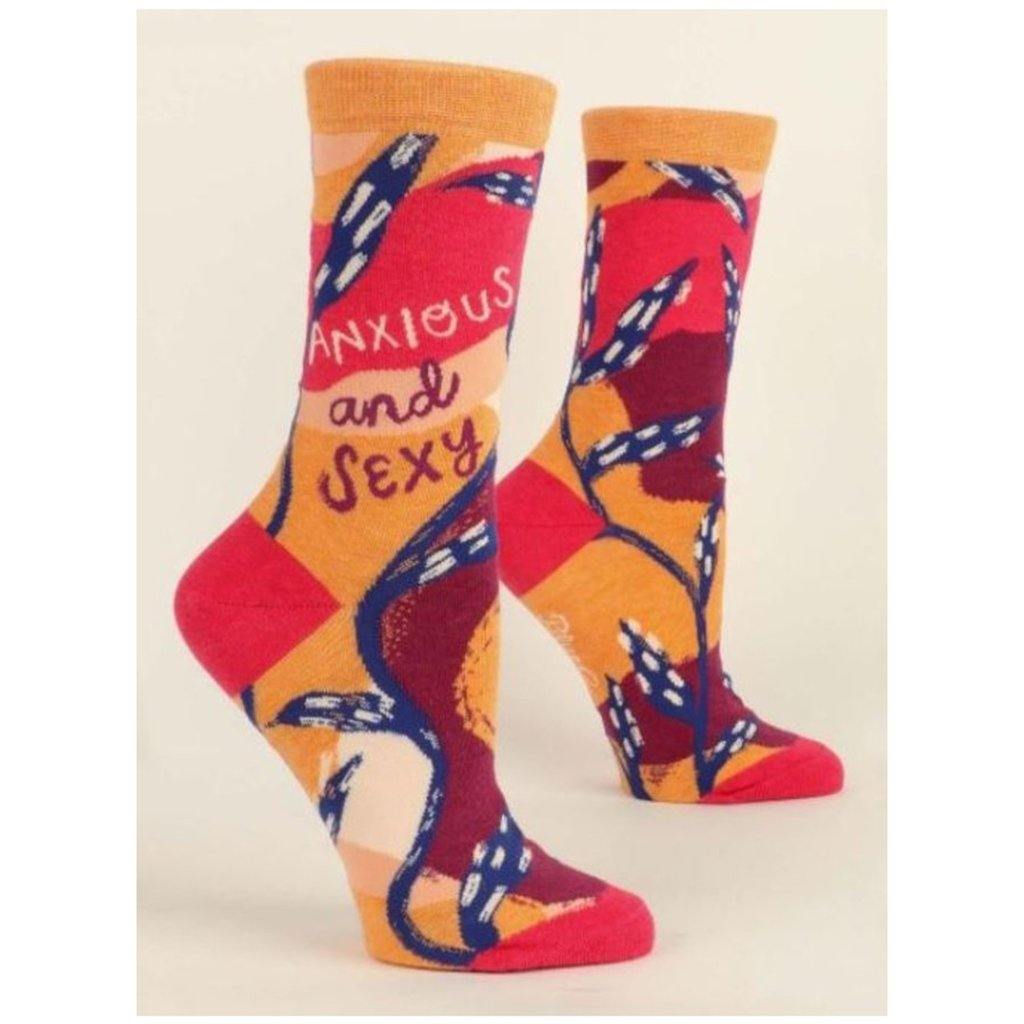   Women's Crew Socks - Anxious & Sexy