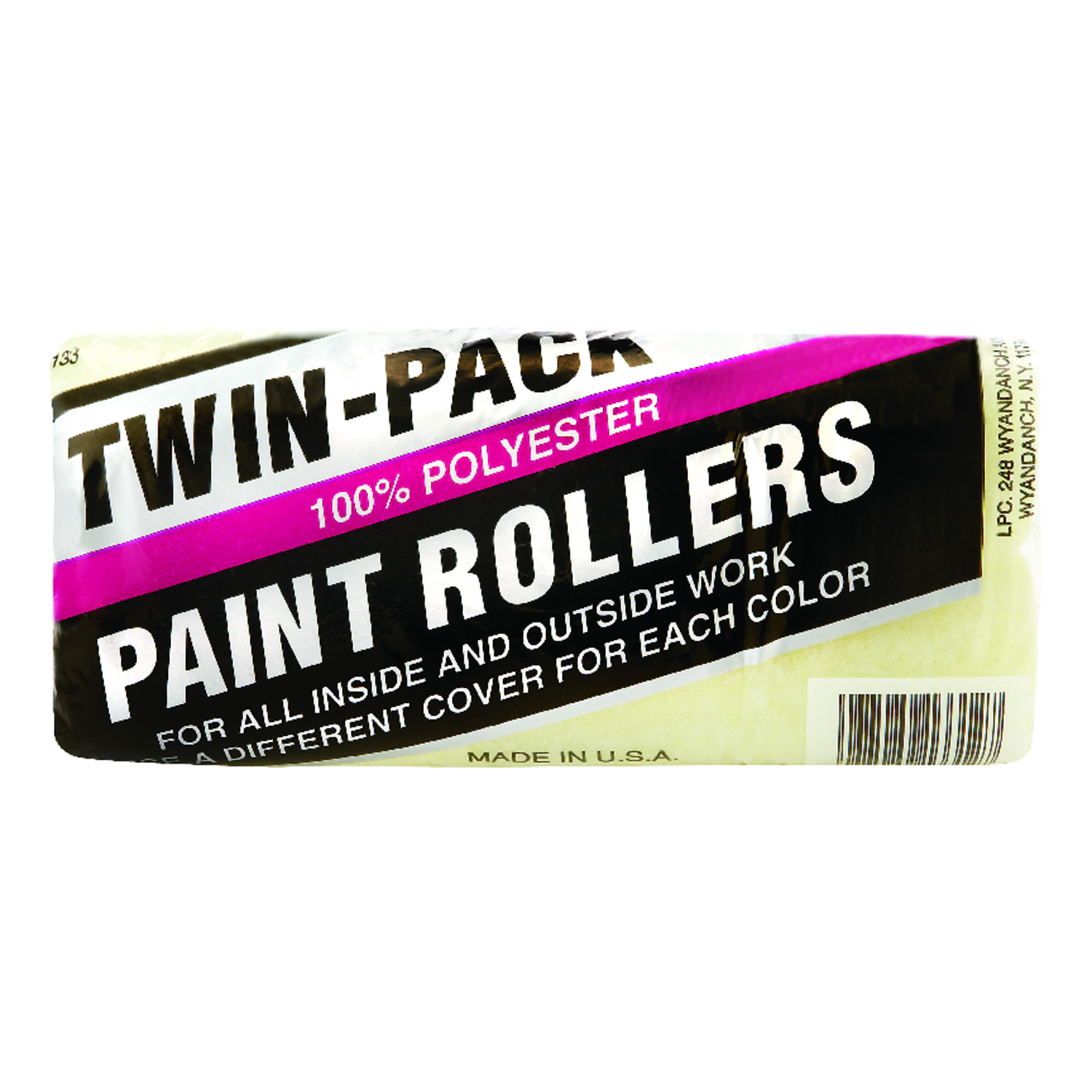 Linzer Polyester 9 in. W X 3/8 in. Regular Paint Roller Cover 2 pk