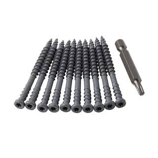 FORTRESS HULK Torpedo Tip Grey Composite Deck Screws (75-Pack) 172565754