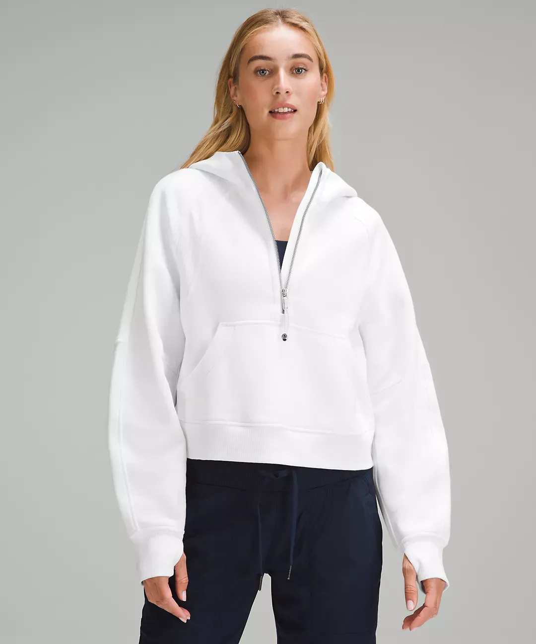 Scuba Oversized Half-Zip Hoodie