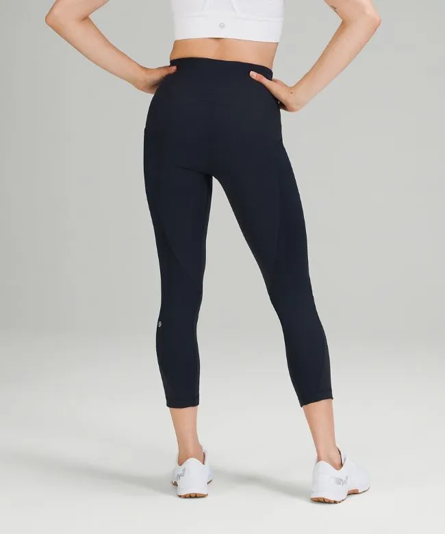 All the Right Places High-Rise Drawcord Waist Crop