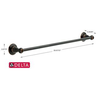 Delta Porter 24 in. Towel Bar in Oil Rubbed Bronze 78424-OB1