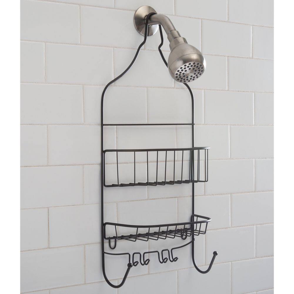 Bath Bliss Contoured Head Design Shower Caddy in Bronze 4666-RUST