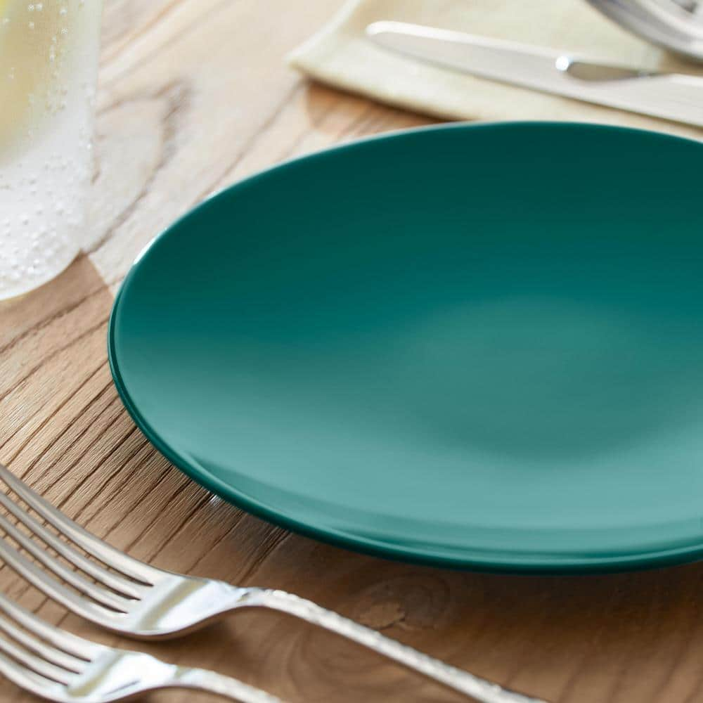 StyleWell Taryn Melamine Salad Plate in Gloss Malachite Green (Set of 6) AA2179MAL