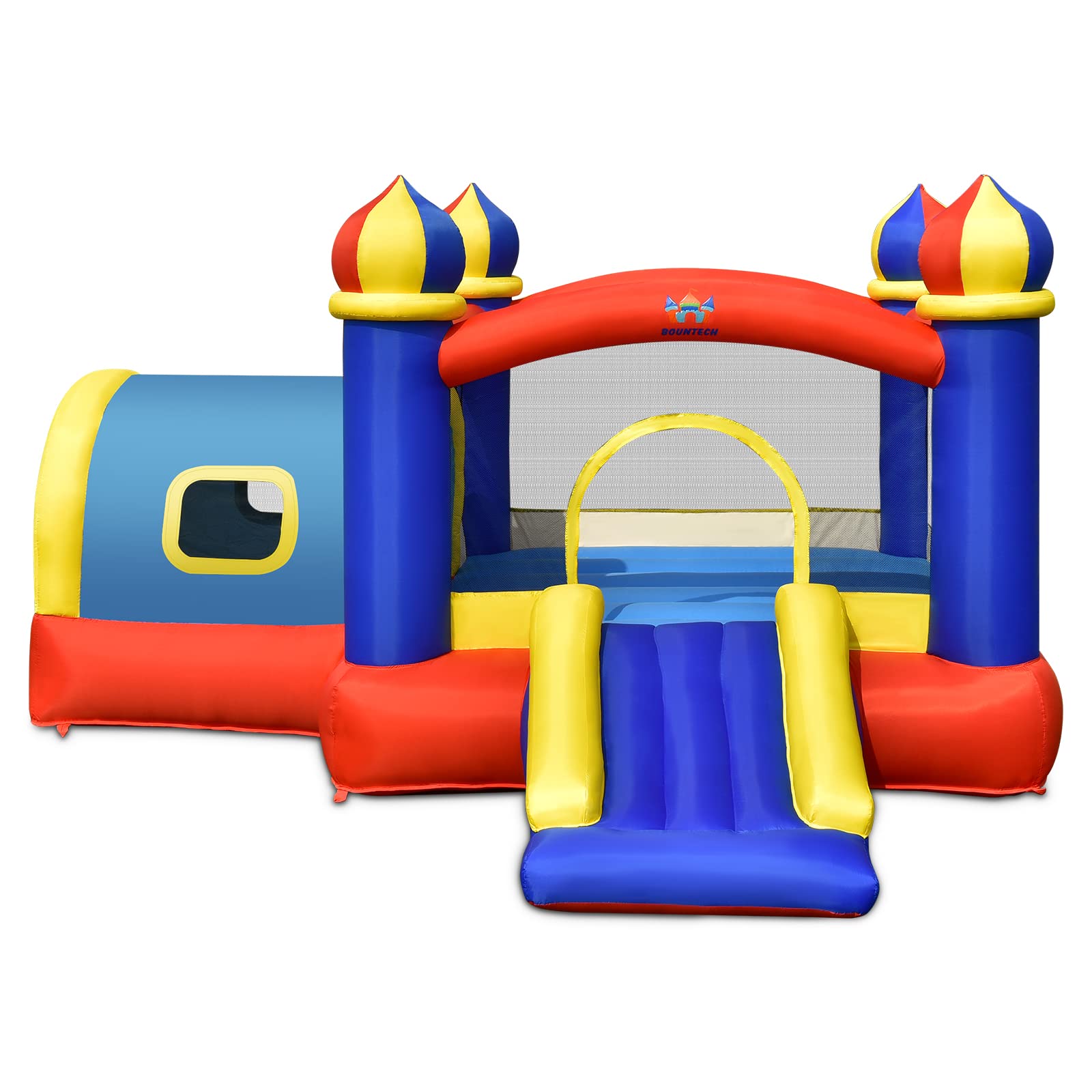 Costzon Inflatable Bounce House, 5 in 1 Bouncy Castle for Kids Indoor Outdoor with Blower