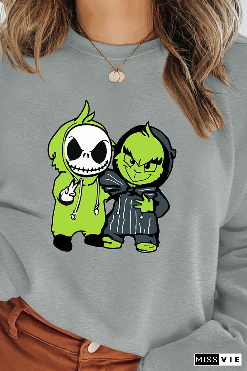 Nightmare before Grinchmas,Jack, Grinch, Besties Sweatshirt Wholesale