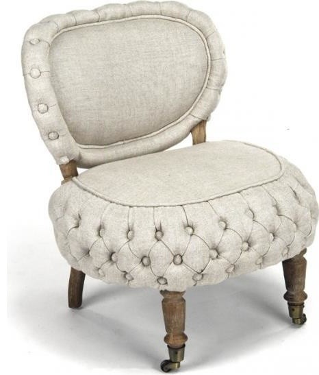 Occasional Chair SYLVIE Charcoal Upholstery Wood Fabric   Traditional   Armchairs And Accent Chairs   by EuroLuxHome  Houzz