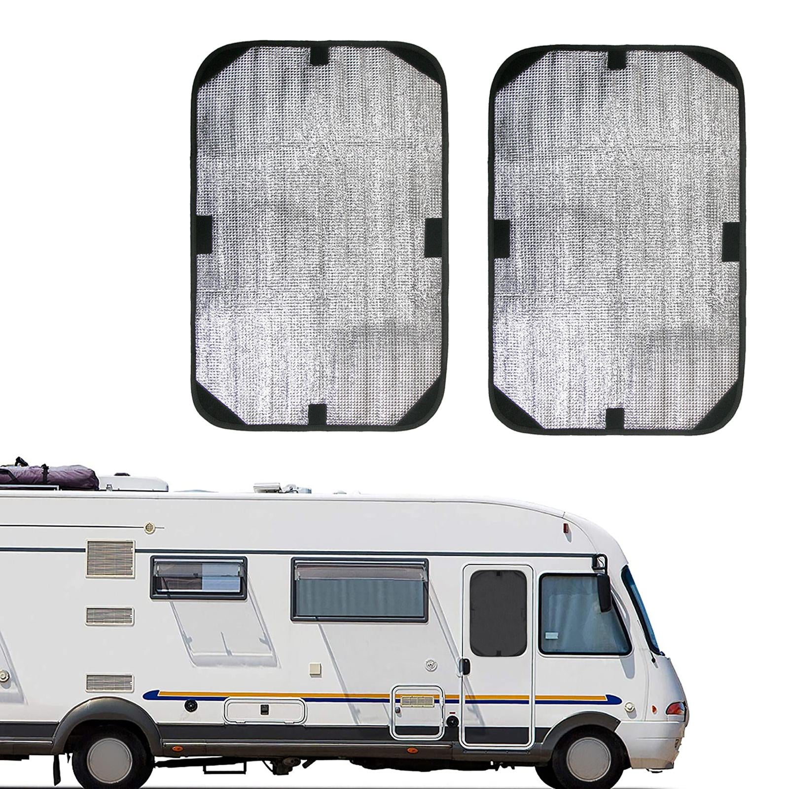 2x RV Door Window Shade Cover 15.94x24.41inch Double- for Trailer