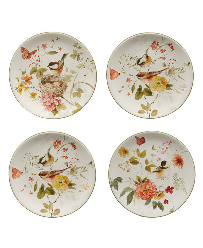 Certified International Nature's Song Set of 4 Salad Plate 9