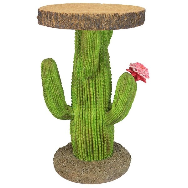 Design Toscano Saguaro Cactus Arizona Desert Sculptural Table，Full Color