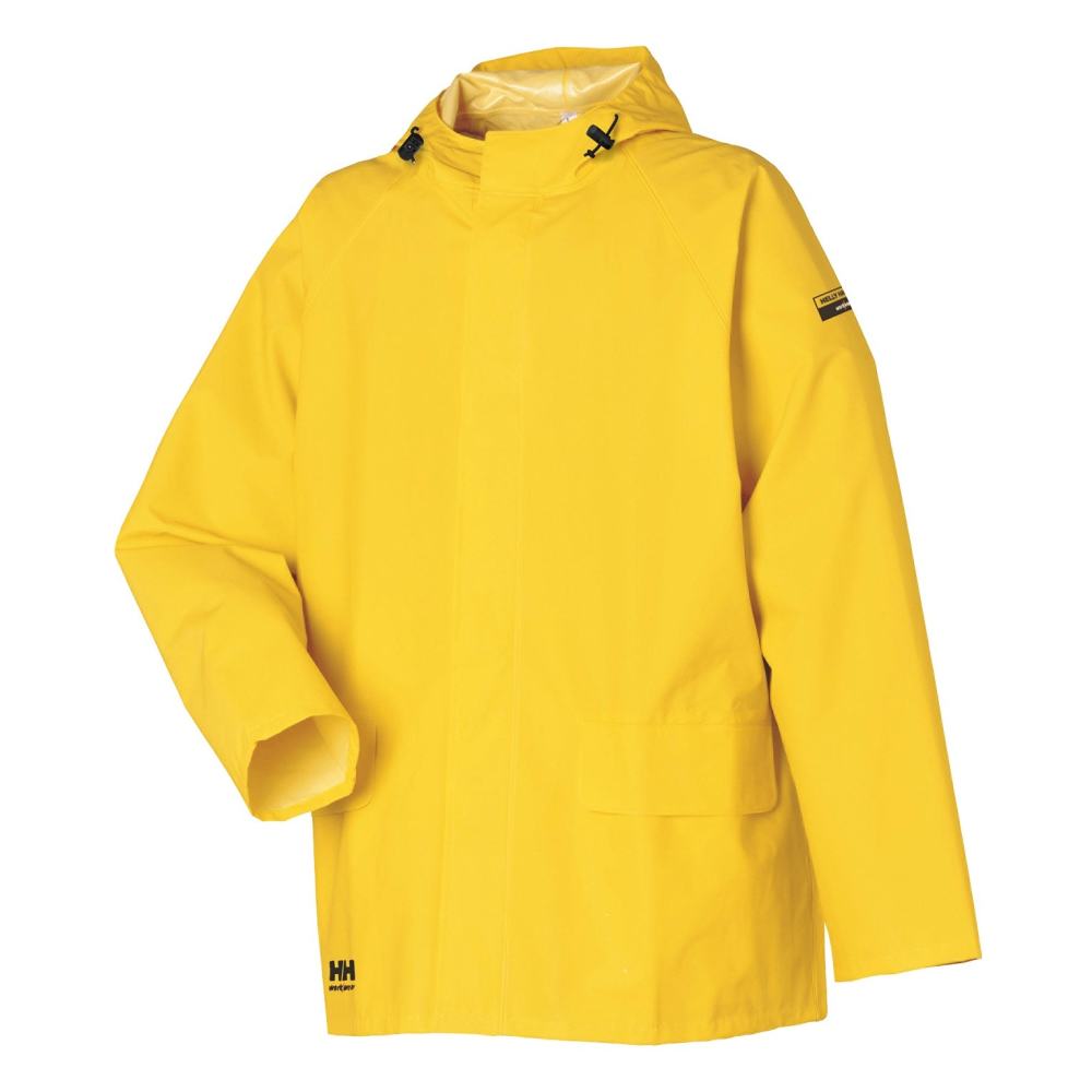 Helly Hansen Polyester Mandal Rain Jacket Light Yellow Small ;