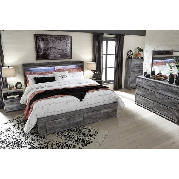 Signature Design by Ashley Baystorm Smoky Gray Panel Headboard - - 21642746