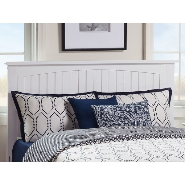 Nantucket Solid Hardwood Cottage Style Panel Headboard with Attachable USB Charger - - 12512762